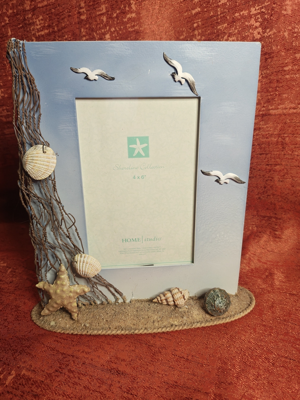 Coastal Blue Seaside Photo Frame